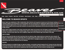 Tablet Screenshot of beaversports.co.uk